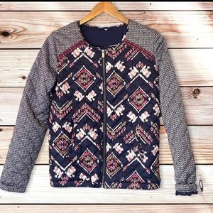 Roxy Vintage Zip-Up Tribal insulated jacket - EUC - size S